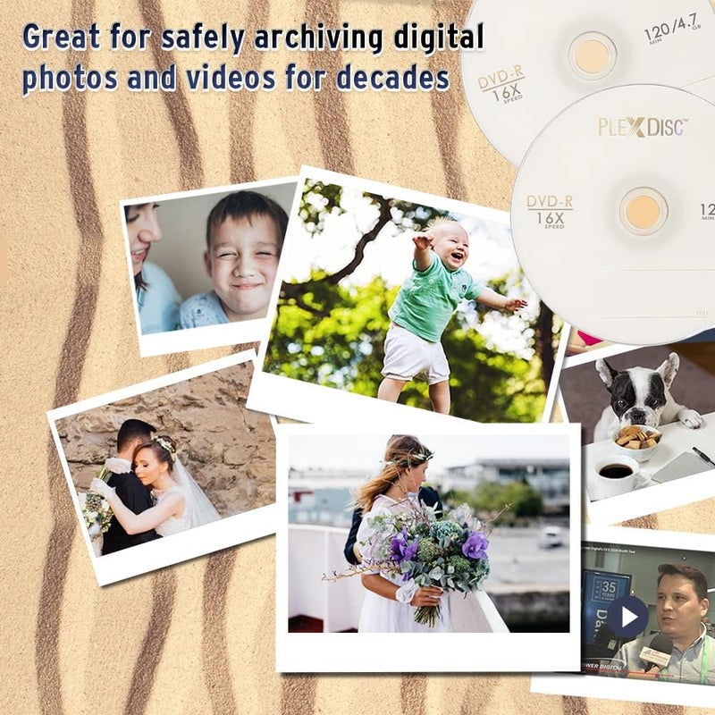 PlexDisc DVD-R 4.7GB 16x Logo Branded Recordable Media Disc - 50 Disc Spindle (FFP) 632-814-BX - Image 5